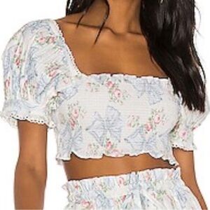 LoveShackFancy Calypso Top Size Small
